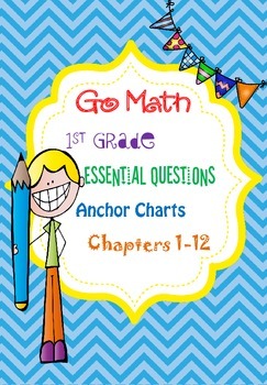 Preview of 1st Grade Go Math Essential Questions Anchor Charts