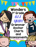 1st Grade Grammar Charts and Assessments for the Entire Year