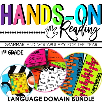 Preview of 1st Grade Grammar and Vocabulary For the YEAR | Hands-on Activities and Lessons