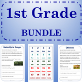 1st Grade Worksheets and Learning Posters No Prep - Growin