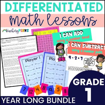 Preview of 1st Grade Math Curriculum for Small Group Math - Math Centers, Games, & Lessons