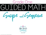 1st Grade Guided Math Scope and Sequence