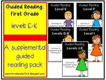 First Grade Guided Reading Bundle by Mrs Wheeler | TPT