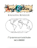 1st Grade Harcourt Social Studies Interactive Notebook Uni