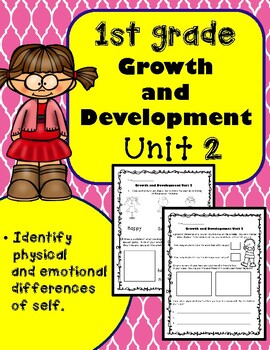 Preview of 1st Grade Health - Unit 2: Growth and Development Activities and Worksheets