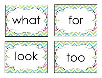 1st Grade High Frequency Sight Word Cards by Kimberly Marcialis | TPT