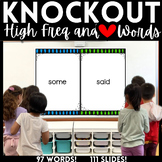 1st Grade High Frequency and Heart Words Digital Knockout Game