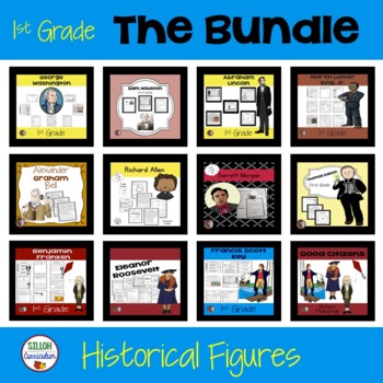 Preview of 1st Grade: Historical Figures (11) Bundle