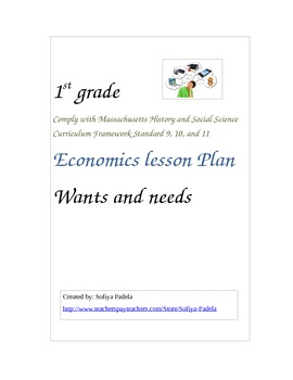 Preview of Wants and Needs complete lesson plan, worksheet, card game and song