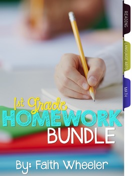 Preview of 1st Grade Homework Bundle