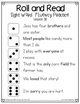 Journeys 1st Grade Roll and Read Sight Words Leaning Centers aligned ...