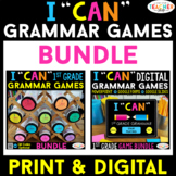 1st Grade I CAN Grammar Games & Centers | DIGITAL & PRINT Bundle