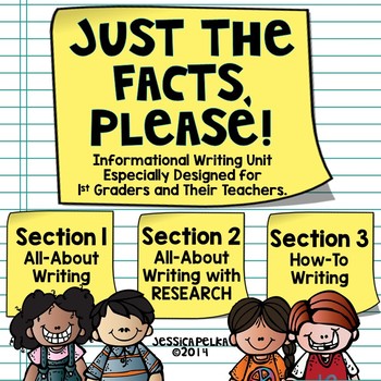 Preview of 1st Grade INFORMATIONAL Writing Unit - All About, Research, and How-To