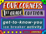 1st Grade Ice Breaker - "FOUR CORNERS" get-to-know-you game