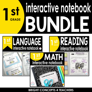 Preview of 1st Grade Interactive Notebook BUNDLE {ELA & MATH}
