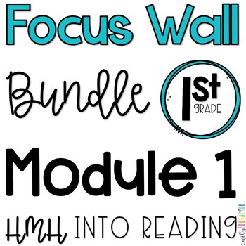 Preview of 1st Grade Into Reading Module 1 Focus Wall Posters Bundle