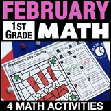 1st Grade February Math Centers, Valentine's Day Craft, Pr