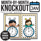 1st Grade January Math Games - Winter Knockout - Telling T