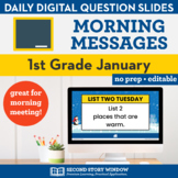 1st Grade January Morning Messages Slides • Google Classroom