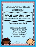 1st Grade Journey's Lesson 27 Comprehension Pack: What Can