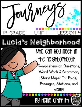 Preview of 1st Grade Journeys Supplemental Resource: Unit 1, Lesson 4, Lucia's Neighborhood