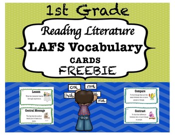 Preview of 1st Grade LAFS Reading Literature Vocabulary Cards