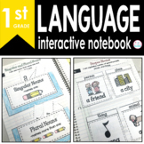 1st Grade LANGUAGE Interactive Notebook {Common Core Aligned}