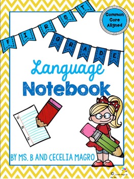 Preview of 1st Grade Language Notebook: Interact, Teach, Practice, and Write!