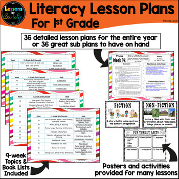 Preview of 1st Grade Literacy Lesson Plans