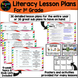 1st Grade Literacy Lesson Plans