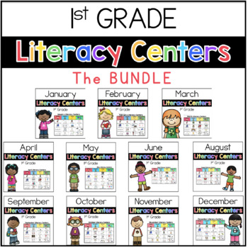 Preview of 1st Grade Literacy Center BUNDLE