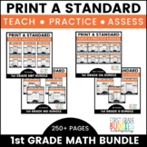 1st Grade MATH Standards Based No Prep Tasks for Instructi