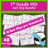 1st Grade MD Exit Slips/Tickets ★ Measurement & Data Math