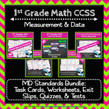 Preview of 1st Grade MD Math Bundle: Measurement & Data Curriculum, 1st Grade MEGA Bundle