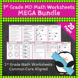 1st Grade MD Worksheets: 1st Grade Math Worksheets, Measur