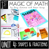 1st Grade Magic of Math for 2D Shapes, 3D Shapes, Composin