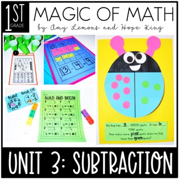 Preview of 1st Grade Magic of Math Lesson Plans for Subtraction