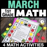 1st Grade March Math Centers, St. Patrick's Day Game Sprin