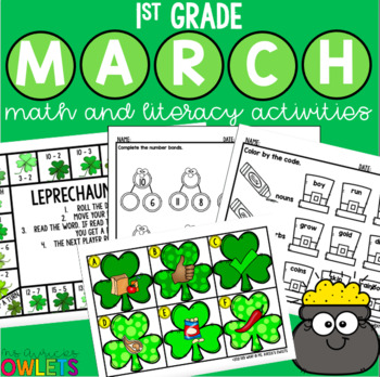 1st Grade March-themed Literacy and Math Activities by Ms Avrick's Owlets