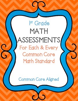 Preview of 1st Grade Math Assessments For Each & Every Common Core Math Standard