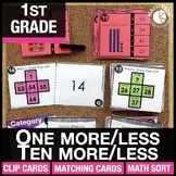 1st Grade Math Centers 1 More, 1 Less, 10 More, 10 Less Ma