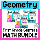 1st Grade Math Centers | 18 Centers | Digital and Print | 