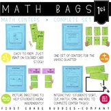 1st Grade Math Centers : 40 Low Prep Centers (Math Bags)