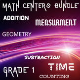 1st Grade Math Centers BUNDLE