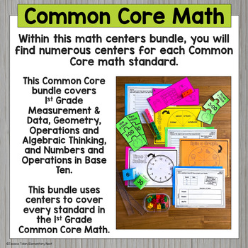 1st Grade Math Centers by Jessica Tobin - Elementary Nest | TpT