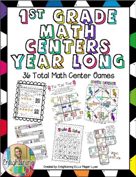 Preview of 1st Grade Math Centers Year Long Bundle - Eureka Aligned