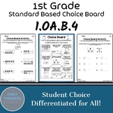 Math Choice Board Math Activity Subtraction as an Unknown 