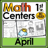 1st Grade Math Crossword Puzzles - April