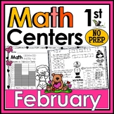 1st Grade Math Crossword Puzzles - February