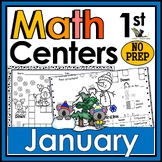 1st Grade Math Crossword Puzzles - January